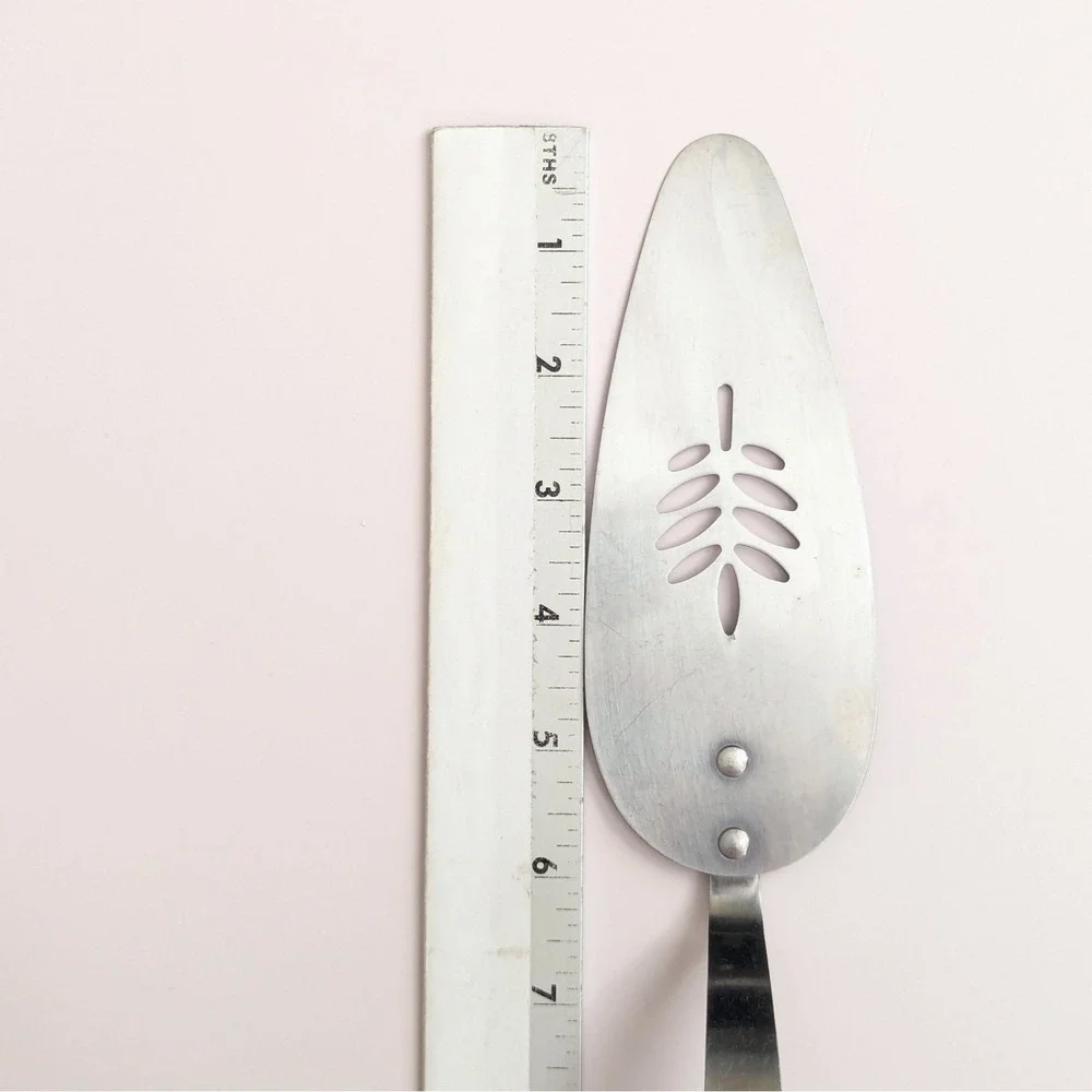 Vintage Flint Arrowhead Stainless Steel Harvest Wheat Handle Pie Cake Server USA